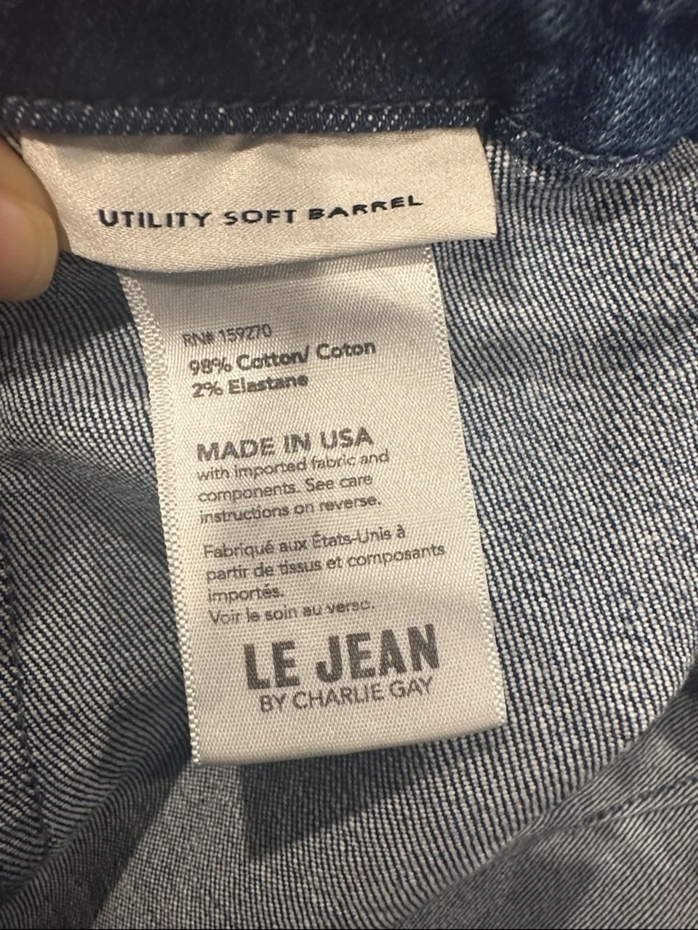 Le Jeans utility soft Barrel Jeans size 24 - Picture 9 of 12